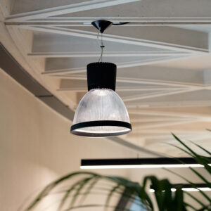 Bryan LED pendant clear black