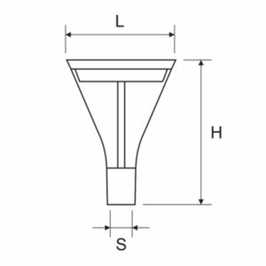 Avenida LED paaltop technische tekening
