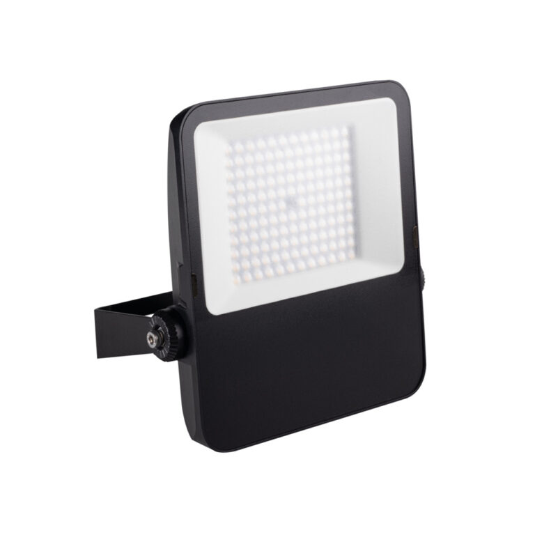 Milos LED floodlight 100W 11.000lm 4000K IP65 zwart - asymmetrisch