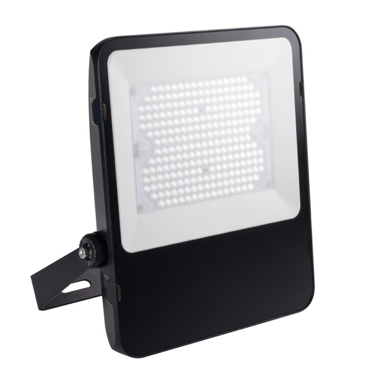 Milos LED floodlight 150W 16.500lm 4000K IP65 zwart - asymmetrisch