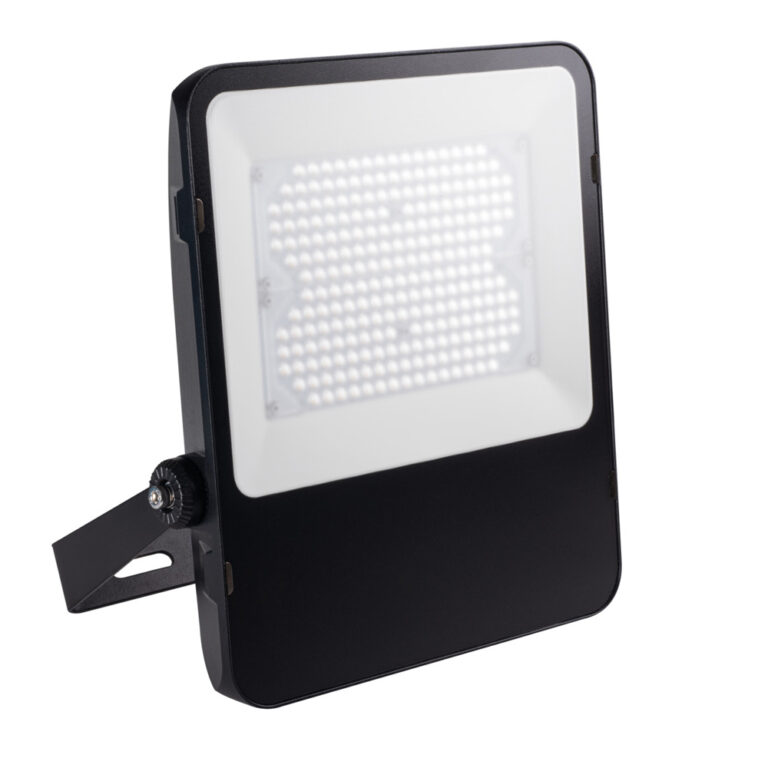 Milos LED floodlight 200W 22.000lm 4000K IP65 zwart - asymmetrisch