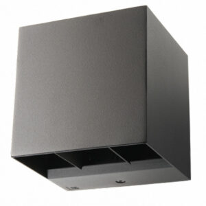 Artes LED opbouw up & downlight 8W 480lm 2700K IP44 grafiet dimbaar