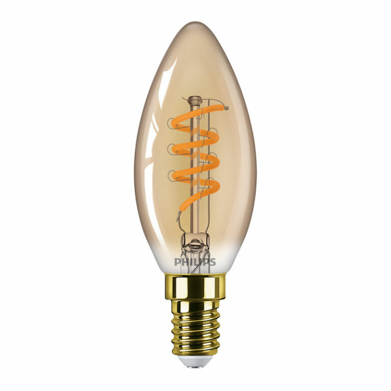 Philips led kaars lamp e14 gold flame