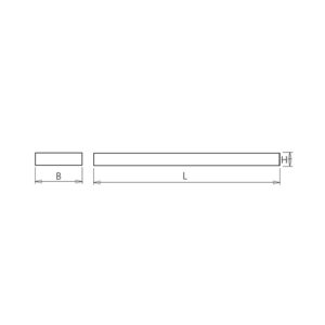 Norton NTP-XM LED paneel opbouw technische tekening
