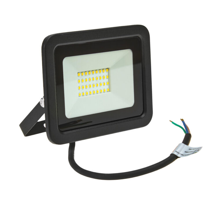 Kos LED floodlight 30W 2600lm 3000K 100° IP65 zwart