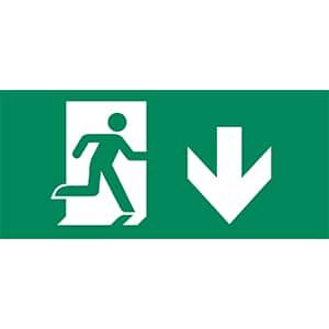 Noodverlichting Pictogram beneden