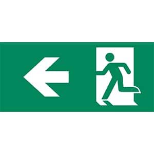 Noodverlichting Pictogram links