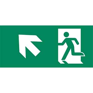 Noodverlichting Pictogram links boven