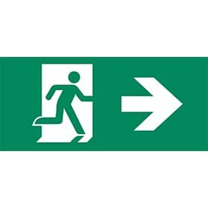 Noodverlichting Pictogram rechts