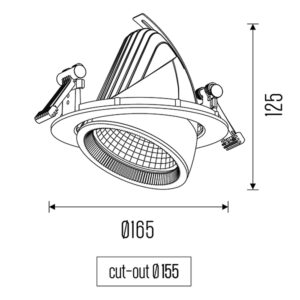 Sana LED spots inbouw afmetingen