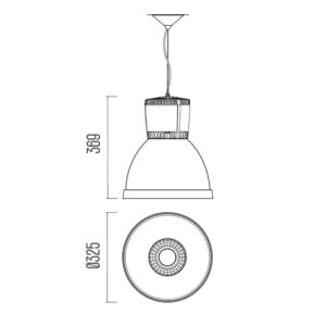 Bryan pendant LED pendel afmetingen