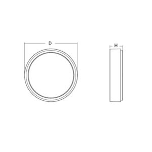 frame round maxi opbouwarmatuur wit foto