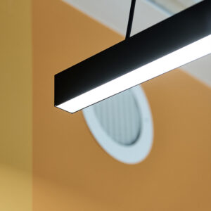 Plane LED pendel armatuur hanglamp microprisma zwart