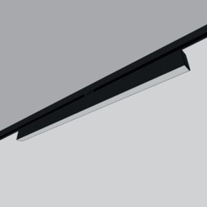 Plane direct microprisma LED 3-fase rail zwart inclusief rail