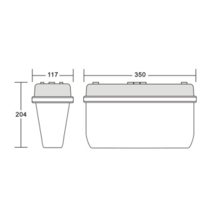 Bulkhead opalen V IP65 + pictogramstickers - Afbeelding 3