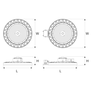 Triton plus LED highbay 221W 35.650lm 4000K 90° ø370mm IP65 - Afbeelding 4