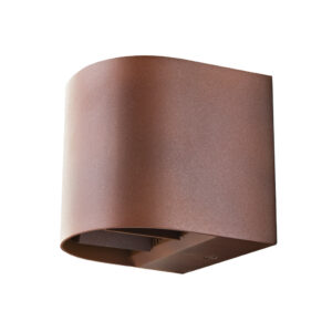 Artes round LED opbouw up/down 8W 350lm 3000K IP44 corten - dimbaar