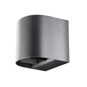 Artes round LED opbouw up/down 8W 360lm 2700K IP44 grafiet - dimbaar