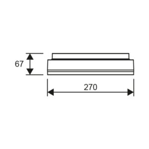 Prolumia Pro-stripe LED opbouw technische tekening