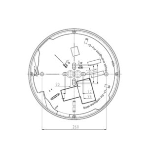 Prolumia Prodisc II LED opbouw IP65 montagetekening