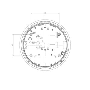 Prolumia Rockdisc III LED opbouw montagetekening