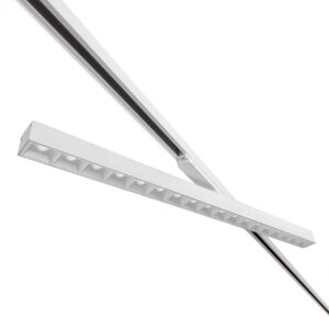 Irmin 855 louvre LED lichtlijn 3-fase wit gekanteld
