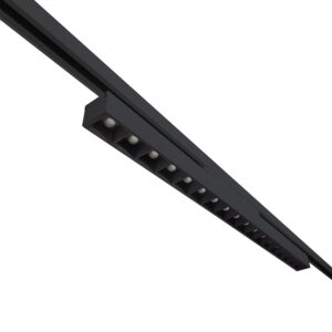 Irmin 855 louvre LED lichtlijn 3-fase 28W 2600lm 3000K CRI90 80° 855mm zwart - Afbeelding 2