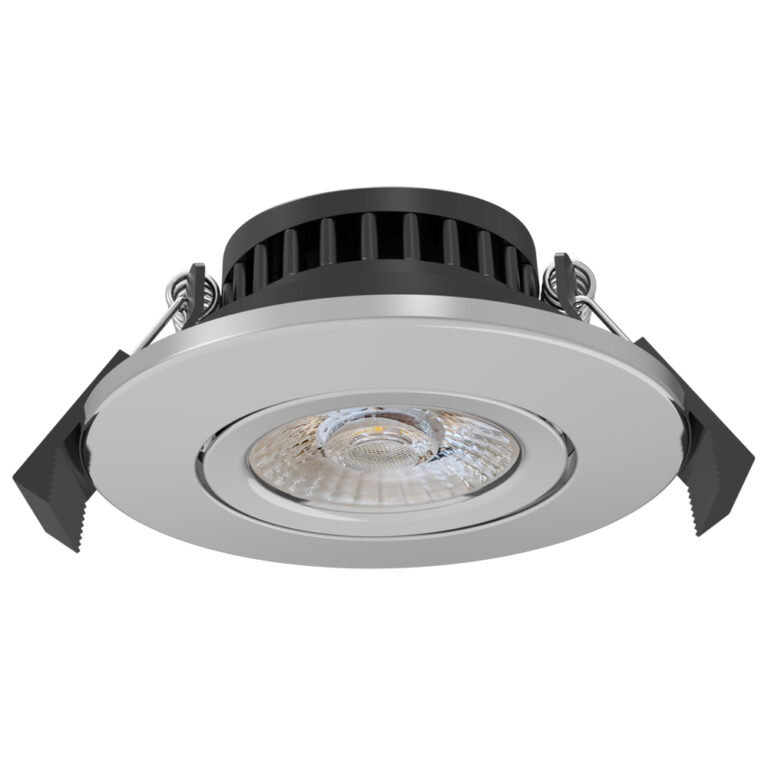 Meba LED inbouwspot 5/7W 2700K/2850K/3000K 38° IP65 ø70mm chroom - dimbaar