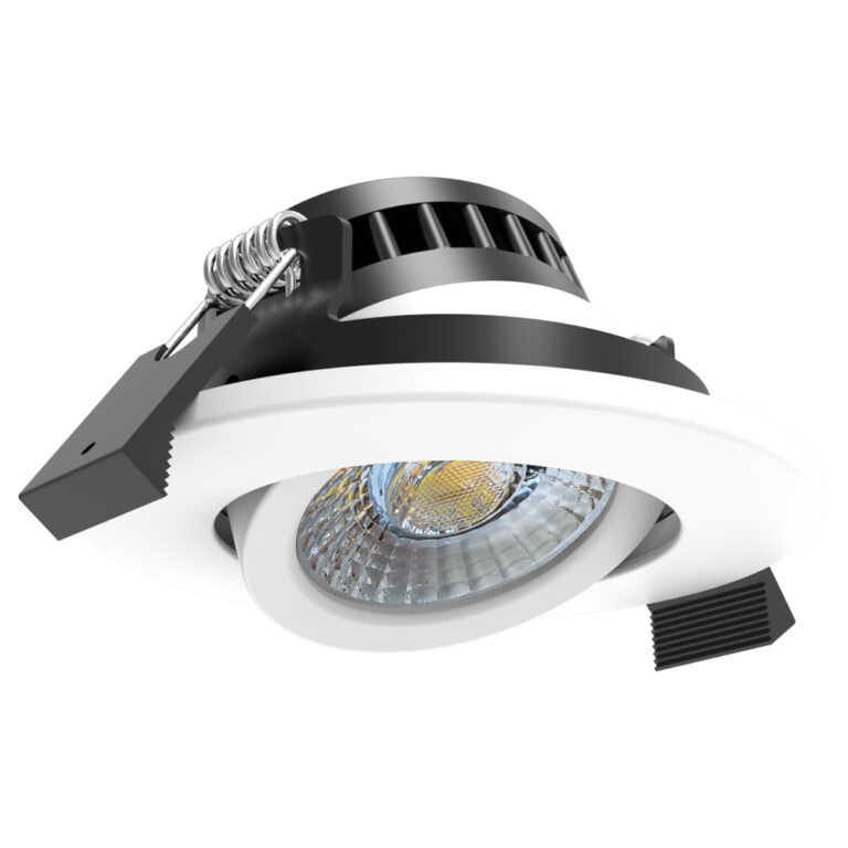 Meba LED inbouwspot 5/7W 2700K/2850K/3000K 38° IP65 ø70mm wit - dimbaar