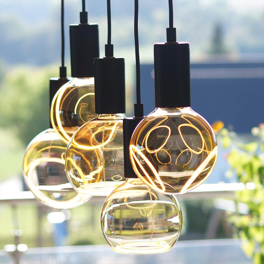 Segula LED lamp E27 Globe 125 goud glas 4W 240lm 2200K dimbaar - Afbeelding 5