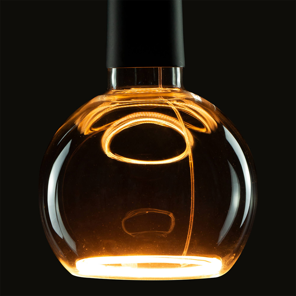 Segula LED lamp E27 Globe 125 helder glas 4.5W 300lm 2200K dimbaar - Afbeelding 3