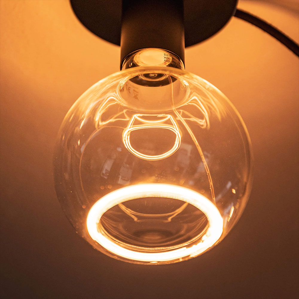 Segula LED lamp E27 Globe 125 helder glas 4.5W 300lm 2200K dimbaar - Afbeelding 5