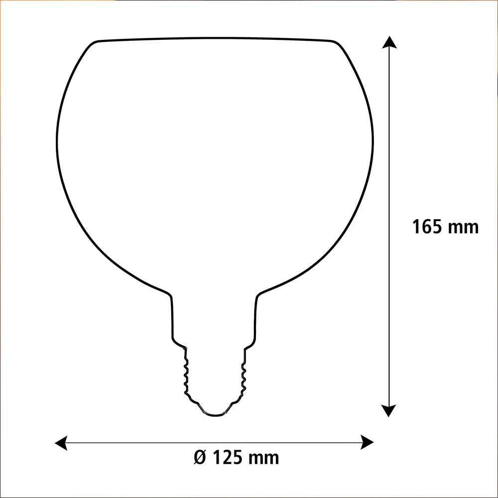 Segula LED lamp E27 Globe 125 helder glas 4.5W 300lm 2200K dimbaar - Afbeelding 2