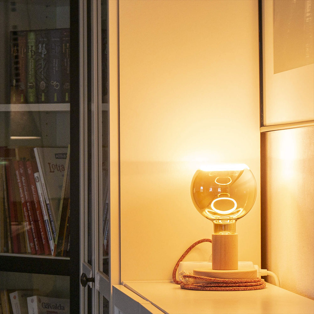 Segula LED lamp E27 Globe 125 smokey grey 6W 220lm 1900K dimbaar - Afbeelding 5