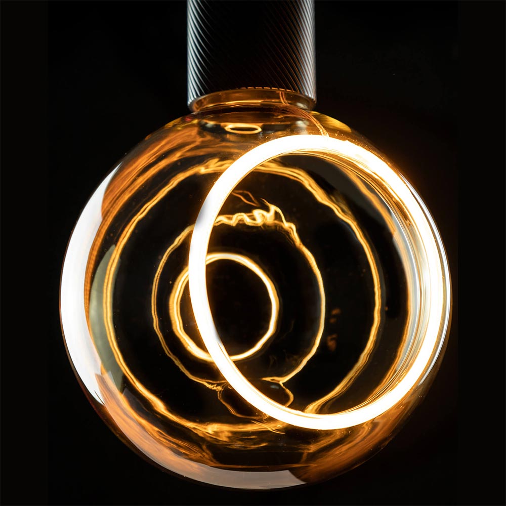 Segula LED lamp E27 Globe 150 90° goud glas 5W 350lm 2200K dimbaar - Afbeelding 3