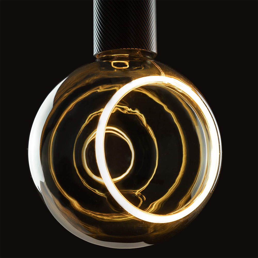 Segula LED lamp E27 Globe 150 90° smokey grey 6W 260lm 2200K dimbaar - Afbeelding 3