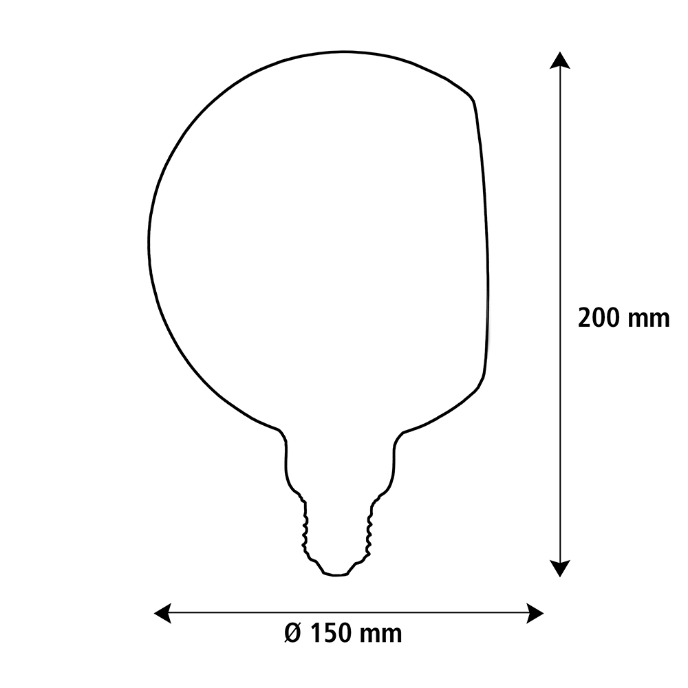 Segula LED lamp E27 Globe 150 90° smokey grey 6W 260lm 2200K dimbaar - Afbeelding 2