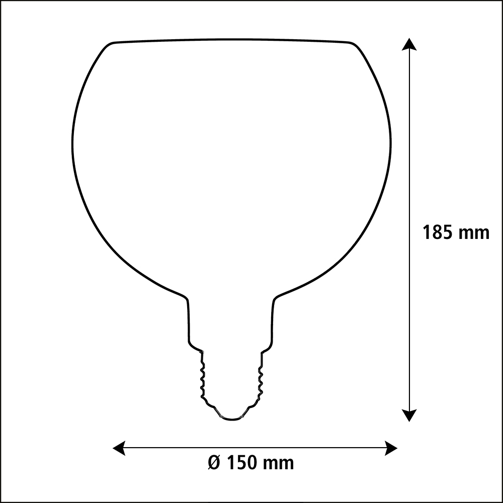 Segula LED lamp E27 Globe 150 helder glas4.5W 300lm 2200K dimbaar - Afbeelding 2