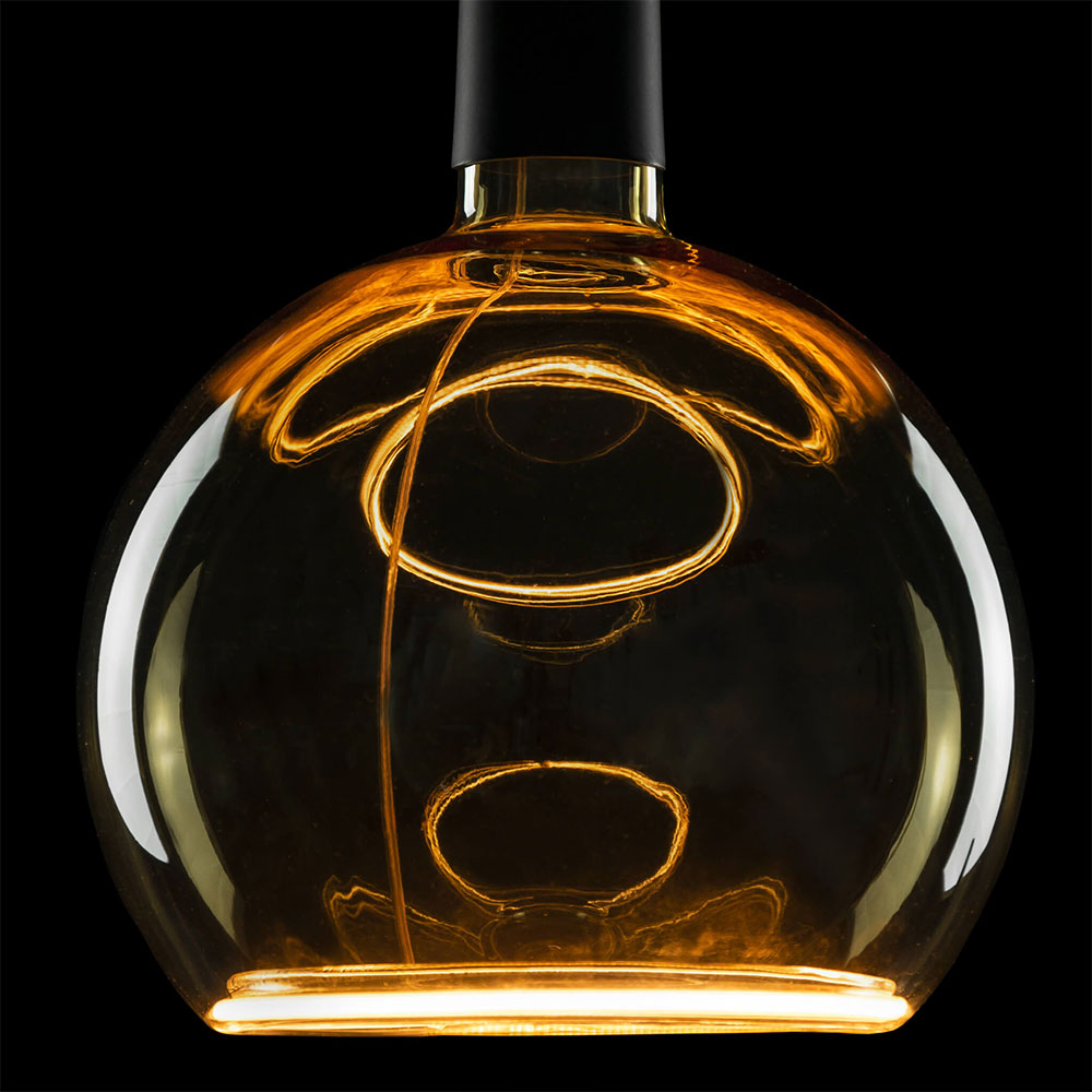 Segula LED lamp E27 Globe 200 goud glas 4.5W 300lm 2200K dimbaar - Afbeelding 3