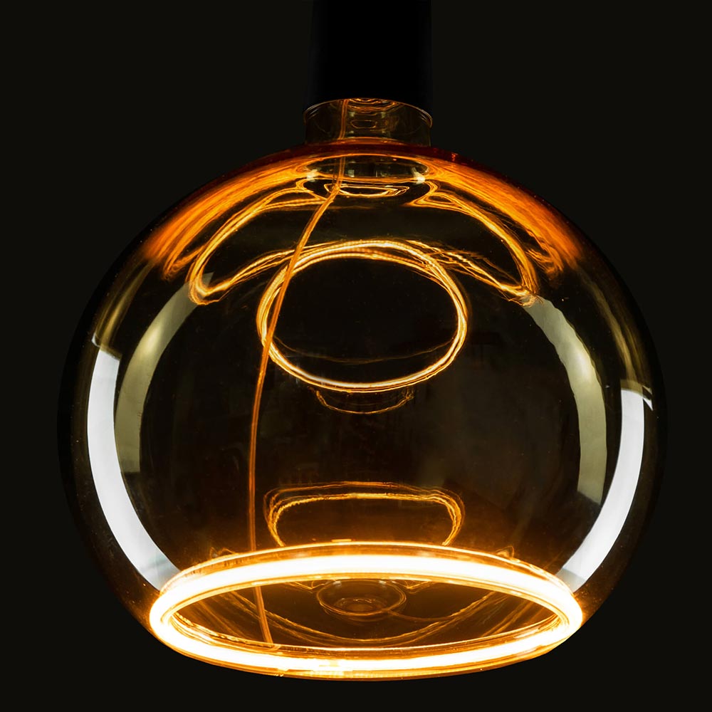 Segula LED lamp E27 Globe 200 goud glas 4.5W 300lm 2200K dimbaar - Afbeelding 4