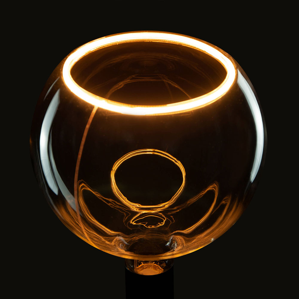 Segula LED lamp E27 Globe 200 helder glas 5W 350lm 2200K dimbaar - Afbeelding 4