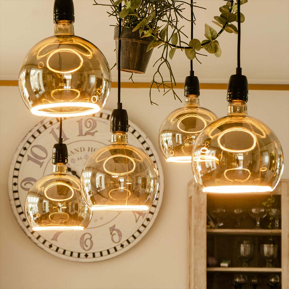 Segula LED lamp E27 Globe 200 smokey grey 6W 300lm 1900K dimbaar - Afbeelding 5