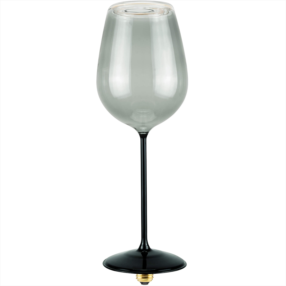 Segula LED lamp E27 Wine zwart/smokey grey glas 5W 500lm 2200K dimbaar