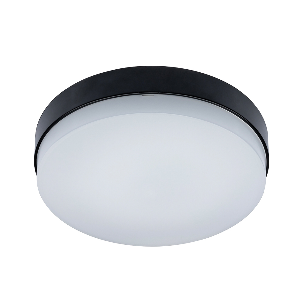 Meba Pro LED opbouw 5/8/10W 450-900lm 3000/4000/6000K ø267mm IP54 zwart