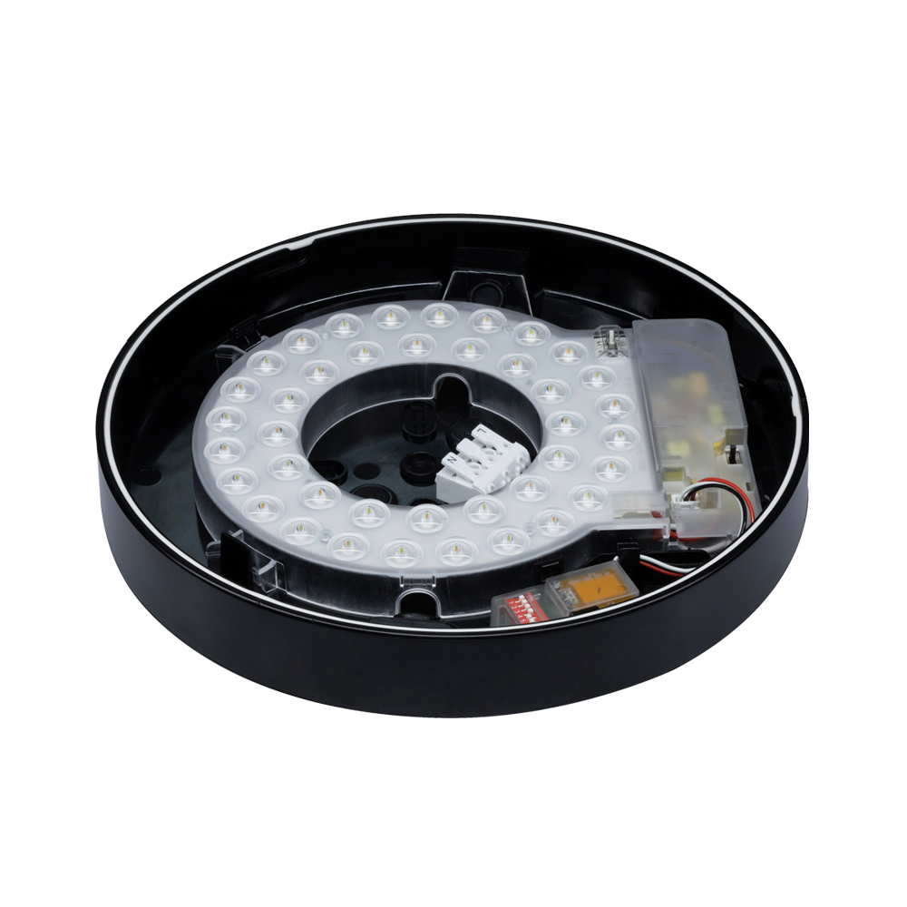 Meba Pro LED opbouw 5/8/10W 450-900lm 3000/4000/6000K ø267mm IP54 zwart - Afbeelding 3