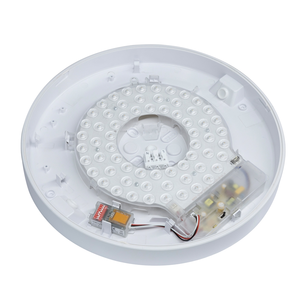 Meba Pro LED opbouw 8/12/15W 800-1500lm 3000/4000/6000K ø360mm IP54 wit - multisensor - Afbeelding 2