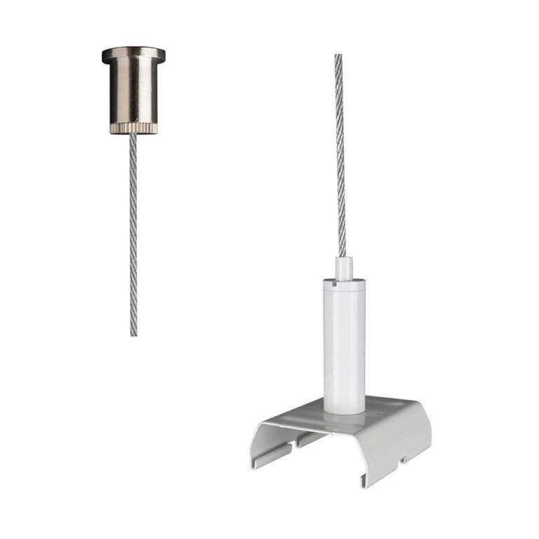 Pendelset XTS/XTSC 3000mm wit + plafondknop zilver